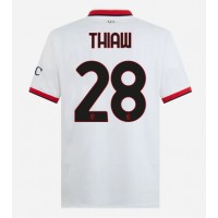 AC Milan Malick Thiaw #28 Fußballbekleidung Auswärtstrikot 2024-25 Kurzarm